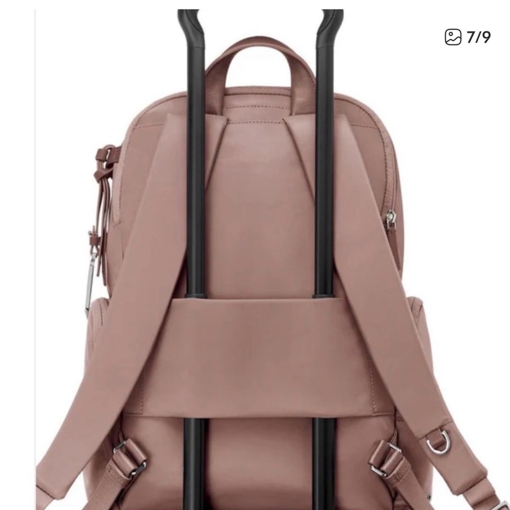 Tumi Celina Rose Backpack with Silver Details Fits 15” Labtop Authentic Tumi - Picture 7 of 15